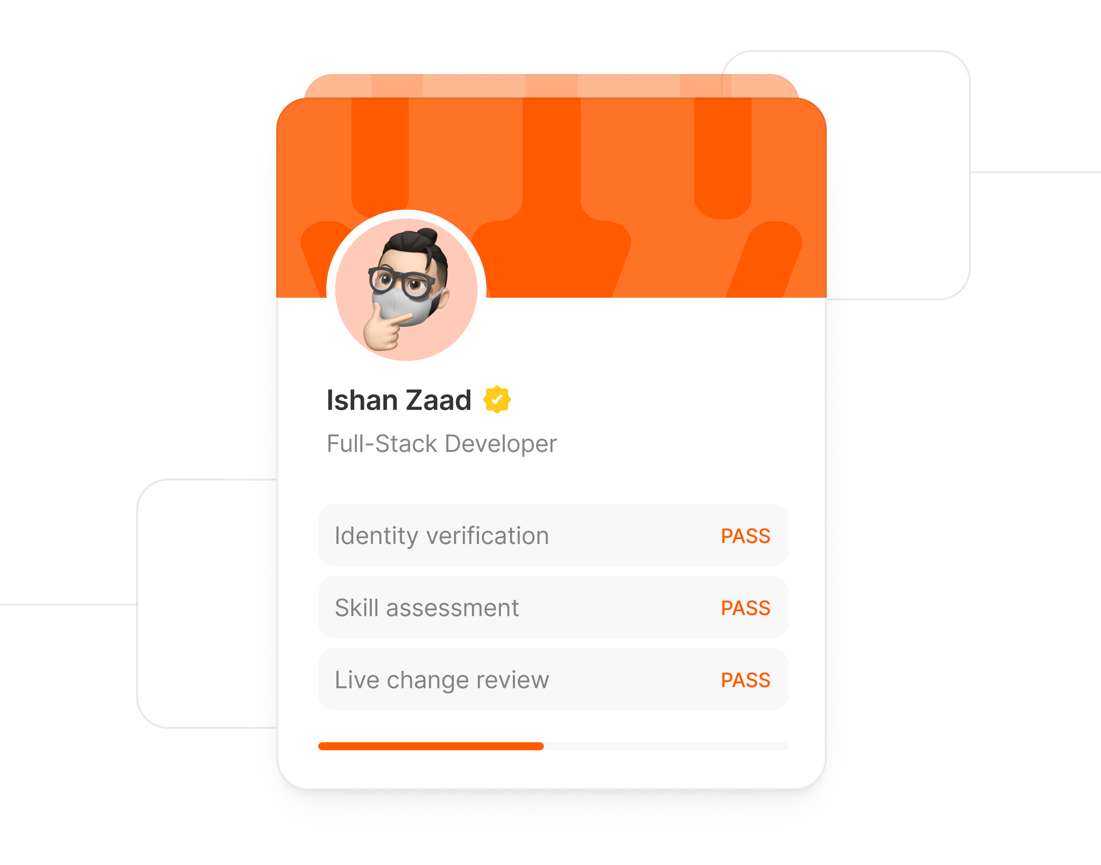 Verified and vetted expert — Ishan Zaad, Full-Stack Developer, all checks passed
